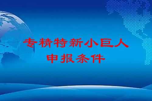專精特新申報條件（市級、省級），專精特新小巨人申報條件