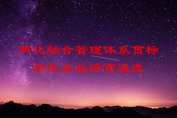江蘇省兩化融合管理體系貫標示范企業培育遴選工作開始了
