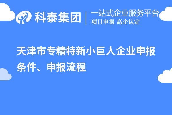 天津市專精特新<a href=http://www.zh-tour.cn/zjtx/ target=_blank class=infotextkey>小巨人企業申報</a>條件、申報流程