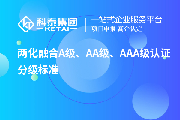 兩化融合A級、AA級、AAA級認證分級標準