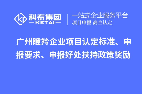 廣州瞪羚企業項目認定標準、申報要求、申報好處扶持政策獎勵