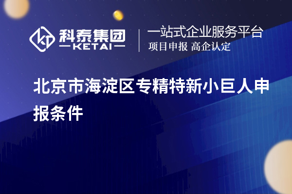 北京市海淀區<a href=http://www.zh-tour.cn/fuwu/zhuanjingtexin.html target=_blank class=infotextkey>專精特新小巨人申報</a>條件