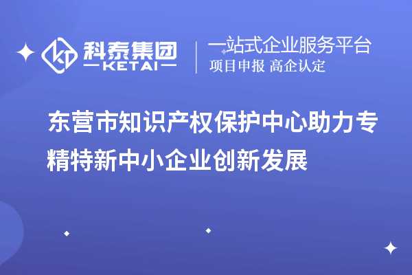 東營市知識產權保護中心助力專精特新中小企業創新發展