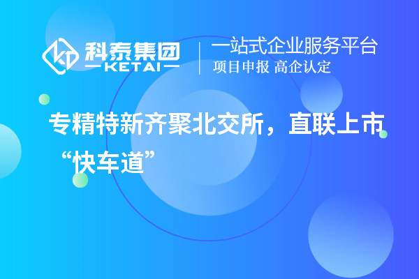 專精特新齊聚北交所，直聯上市“快車道”
