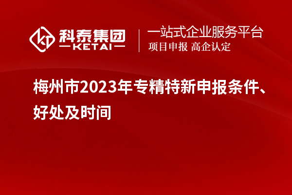 梅州市2023年<a href=http://www.zh-tour.cn/zjtx/ target=_blank class=infotextkey>專精特新申報條件</a>、好處及時間