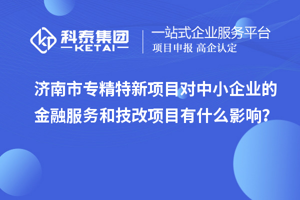 濟南市專精特新項目對中小企業的金融服務和<a href=http://www.zh-tour.cn/fuwu/jishugaizao.html target=_blank class=infotextkey>技改</a>項目有什么影響？
