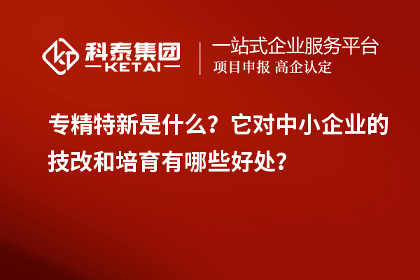 專精特新是什么？它對中小企業的<a href=http://www.zh-tour.cn/fuwu/jishugaizao.html target=_blank class=infotextkey>技改</a>和培育有哪些好處？