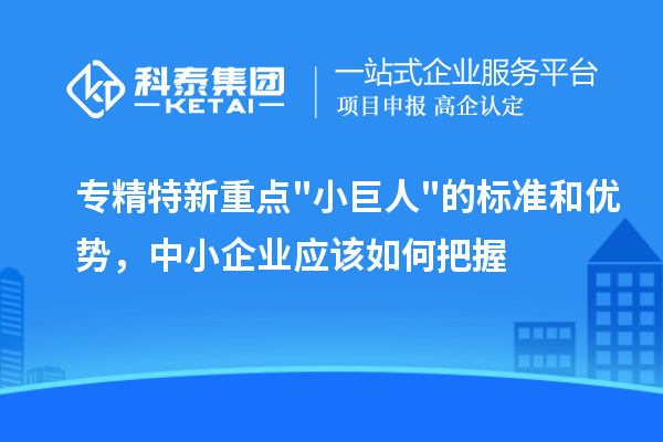 專精特新重點小巨人的標準和優勢，中小企業應該如何把握