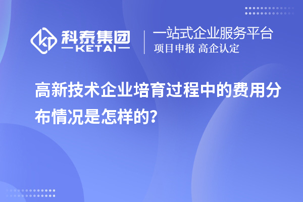 高新技術企業培育過程中的費用分布情況是怎樣的？