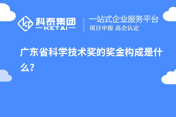 廣東省科學技術獎的獎金構成是什么？