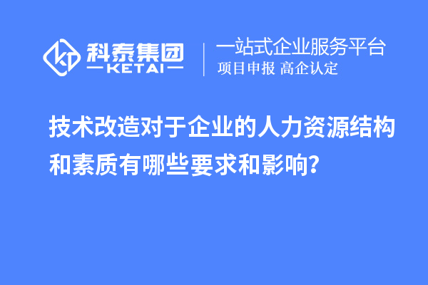 技術改造對于企業的人力資源結構和素質有哪些要求和影響？
