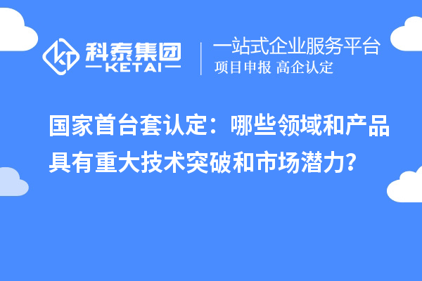 國家首臺套認定：哪些領域和產品具有重大技術突破和市場潛力？