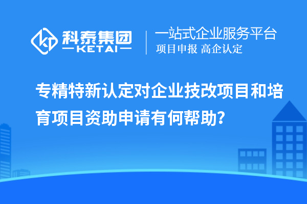 專精特新認定對企業<a href=http://www.zh-tour.cn/fuwu/jishugaizao.html target=_blank class=infotextkey>技改</a>項目和培育項目資助申請有何幫助？