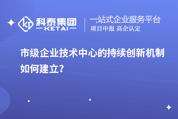 市級企業技術中心的持續創新機制如何建立？
