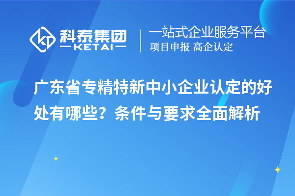 廣東省<a href=http://www.zh-tour.cn/fuwu/zhuanjingtexin.html target=_blank class=infotextkey>專精特新中小企業</a>認定的好處有哪些？條件與要求全面解析