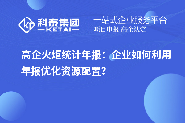 高企火炬統計年報：企業如何利用年報優化資源配置？