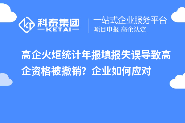 高企火炬統計年報填報失誤導致高企資格被撤銷？企業如何應對