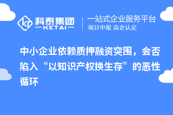 中小企業依賴質押融資突圍，會否陷入“以知識產權換生存”的惡性循環