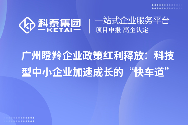 廣州瞪羚企業政策紅利釋放：科技型中小企業加速成長的“快車道”